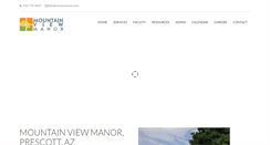 Desktop Screenshot of mtviewmanor.com
