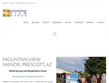 Tablet Screenshot of mtviewmanor.com
